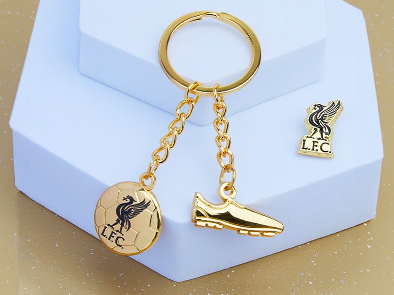 Liverpool F.C. Keyring and Pin Badge Gift Set