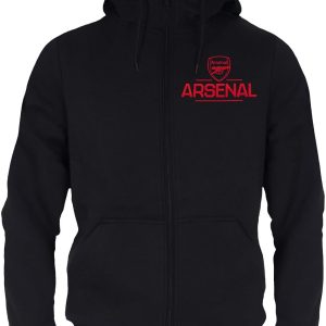 Arsenal FC Mens Hoody Zip Fleece OFFICIAL Football Gift