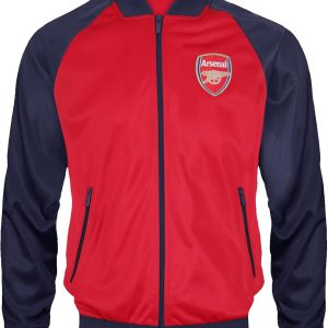 Arsenal FC Official Football Gift Mens Retro Track Top Jacket Red XXL