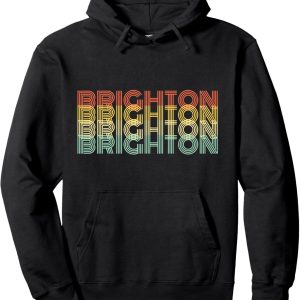 Brighton Retro Home Vintage City Hometown Pullover Hoodie