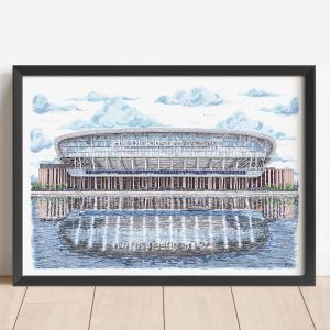 Everton FC - Hill Dickinson Stadium - Toffees - Bramley Moore Docks - The Peoples Club - Print - Wall Art - Premier League - Football Art - Footy Fans - Poster