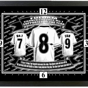 Fulham Football Shirt Clock Gift Present
