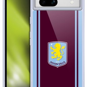 Head Case Designs Officially Licensed Aston Villa Football Club Home 2024/25 Crest Kit Gel Case [Military Grade Protection] Compatible With Google Pixel 7a