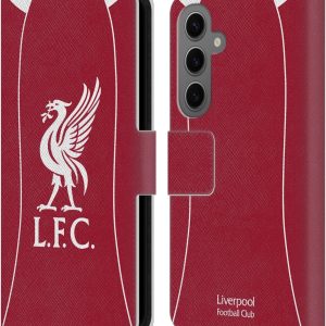 Head Case Designs Officially Licensed Liverpool Football Club Home 2025/26 Kit Leather Wallet Case Compatible With Samsung Galaxy S25
