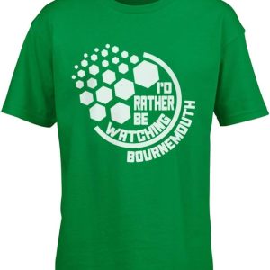 I'd Rather Be Watching Bournemouth Kids T-Shirt (Pick Colour and Size) (3 to 13 Years)