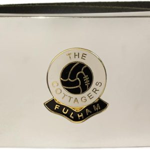 Knight Fulham Football Club Leather snap fit Belt Black