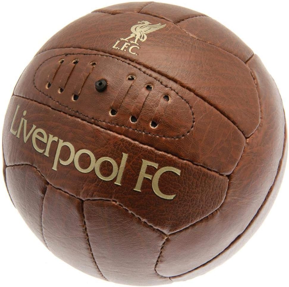 Liverpool F.C. HY-PRO Size 5 Faux Leather Heritage Football – Official Vintage-Style Match Ball with Club Crest – Premium PU Design, for Reds Fans - Image 2