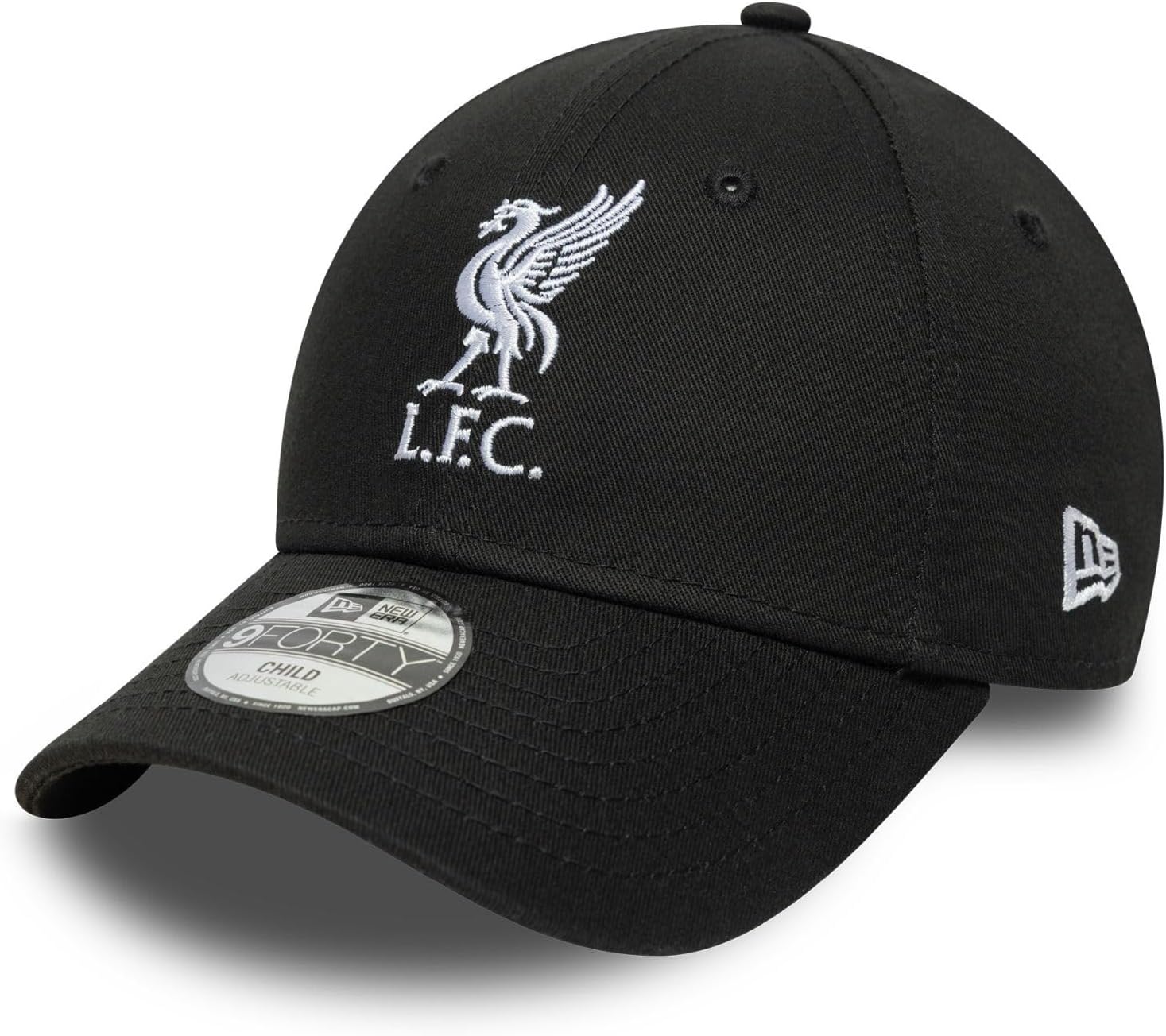 Liverpool Football Club, Official Merchandise, Youth, Kids, Core Logo Baseball Cap, Hat, Black