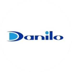 Text reads 'Danilo' in blue gradient lettering with stylized design.