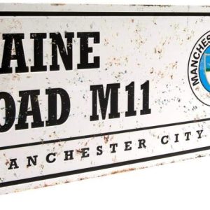 Manchester City Retro Street Sign - Multi-Colour