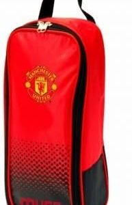 Manchester United Crest Boot Bag,Red & Black,36cm x 20cm x 12cm.