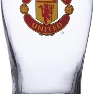 Manchester United FC Pint Glass - Great for all Soccer Fans! - 100% Licensed Product - Collector’s Design - Authentic Imported Beer Glass