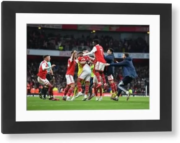 Media Storehouse Arsenal Framed Print: Nelson's Goal vs AFC Bournemouth (2022-23) - Modern Frame 22"x18" (58x48cm) (31905792)