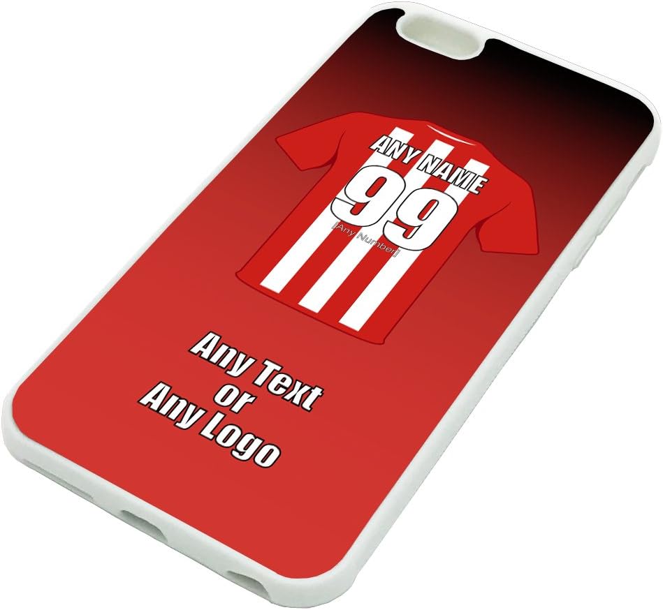 Personalised Gift - Brentford iPhone 6 / 6s Plus Case (White, Football Club Design Theme) - Any Name/Message on Your Unique - Apple 6+ 6s+ 6Plus 6sPlus TPU - The Bees
