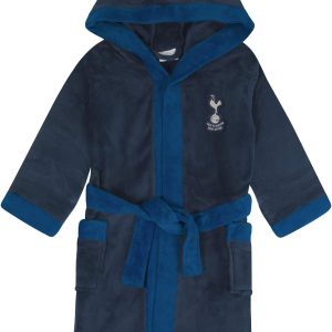 Tottenham Hotspur Boys Dressing Gown Robe Hooded Fleece OFFICIAL Football Gift