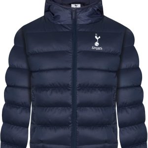 Tottenham Hotspur Boys Jacket Hooded Winter Quilted Kids OFFICIAL Football Gift