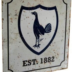 Tottenham Hotspur FC Official Retro Logo Sign
