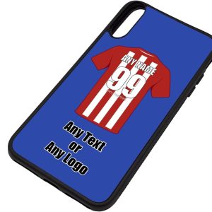 UNIGIFT Personalised Gift - Brentford iPhone X/Xs Case (Football Design Color) - Any Name Message Unique TPU Mobile Cover Apple - The Bees Club