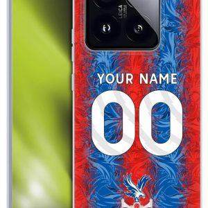 Head Case Designs Officially Licensed Custom Customised Personalised Crystal Palace Football Club Home 2024/25 Kit Soft Gel Case Compatible With Xiaomi 14 Pro