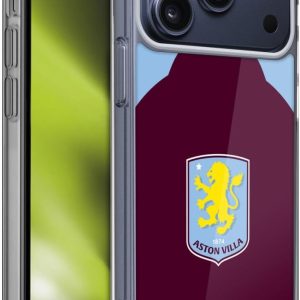 Head Case Designs Officially Licensed Aston Villa Football Club Home 2025/26 Crest Kit Gel Case [Military Grade Protection] Compatible With Apple iPhone 17 Pro Max
