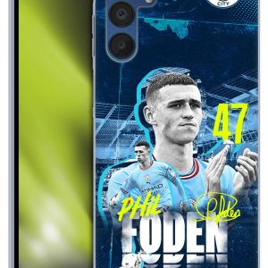 Head Case Designs Officially Licensed Manchester City Man City FC Phil Foden 2022/23 First Team Soft Gel Case Compatible With Samsung Galaxy A15