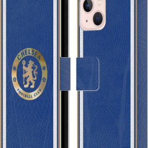 Head Case Designs Officially Licensed Chelsea Football Club Home 2023/24 Kit Leather Book Flip Case Cover Compatible With Apple iPhone 13