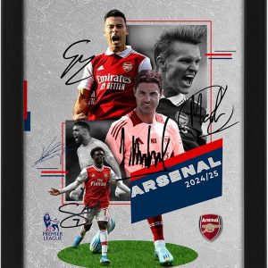 Arsenal Football Club 2024-25 Star Merchandise Signed Poster Print - Limited Edition Autograph Fan Gift – Collectible Memorabilia Merchandise (Unframed A4 (30x21cm))