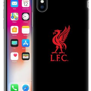 Head Case Designs Officially Licensed Liverpool Football Club Red Logo On Black Liver Bird Soft Gel Case Compatible With Apple iPhone X/iPhone XS
