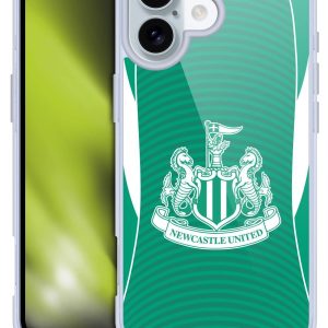 Head Case Designs Officially Licensed Newcastle United Football Club Away 2025/26 Crest Kit Gel Case [Military Grade Protection] Compatible With Apple iPhone 16