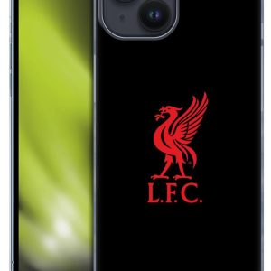 Head Case Designs Officially Licensed Liverpool Football Club Red Logo On Black Liver Bird Hard Back Case Compatible With Apple iPhone 15