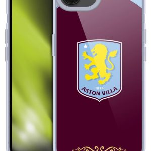 Head Case Designs Officially Licensed Aston Villa Football Club Home 2025/26 Crest Kit Gel Case [Military Grade Protection] Compatible With Apple iPhone 16e