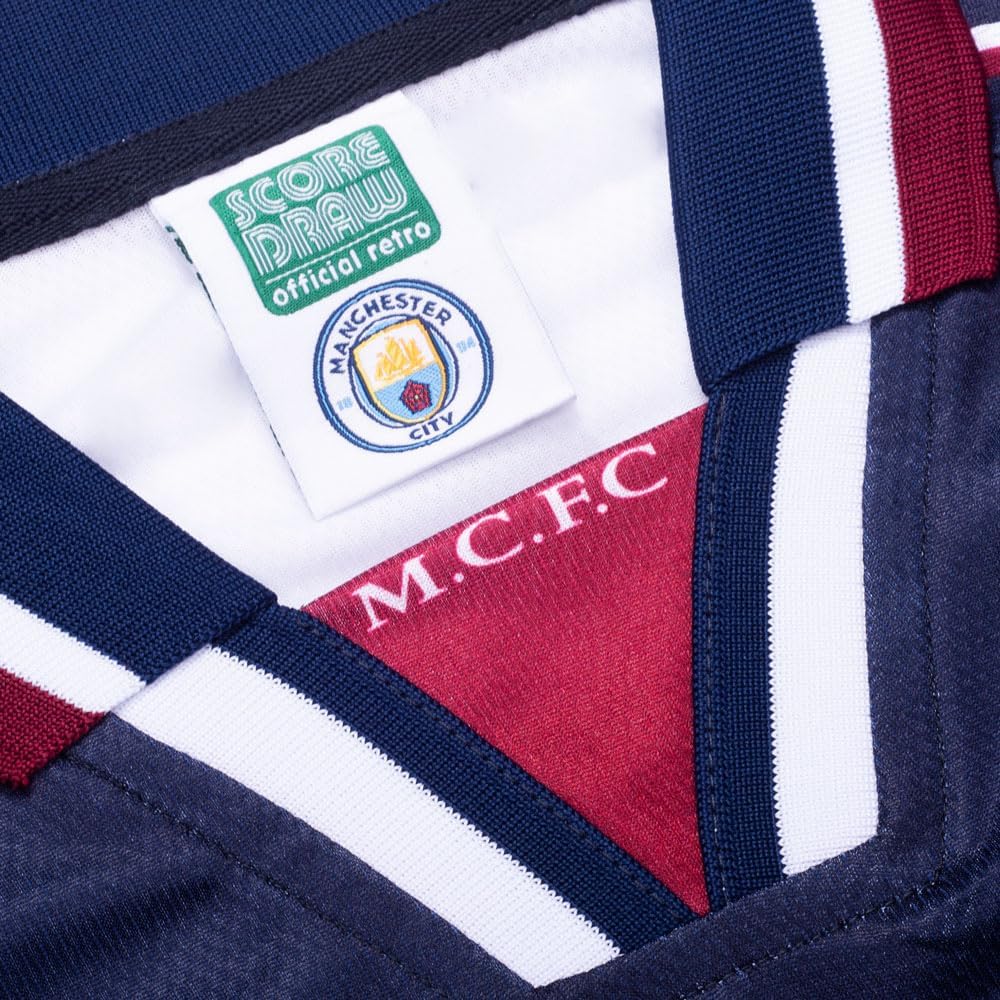 Score Draw Manchester City 1998 Away Retro Shirt - Image 2