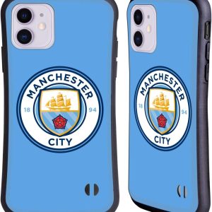 Head Case Designs Officially Licensed Manchester City Man City FC Blue Full Colour Badge Hybrid Case Compatible With Apple iPhone 11