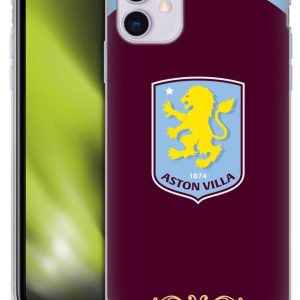 Head Case Designs Officially Licensed Aston Villa Football Club Home 2025/26 Crest Kit Gel Case [Military Grade Protection] Compatible With Apple iPhone 11