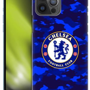 Head Case Designs Officially Licensed Chelsea Football Club Camouflage Crest Hard Back Case Compatible With Apple iPhone 14 Pro Max