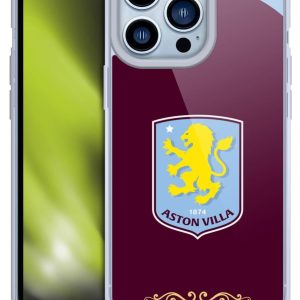 Head Case Designs Officially Licensed Aston Villa Football Club Home 2025/26 Crest Kit Gel Case [Military Grade Protection] Compatible With Apple iPhone 13 Pro
