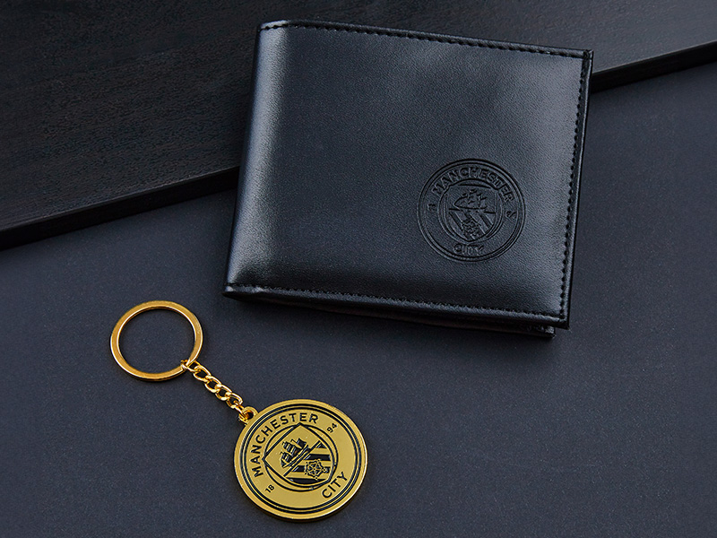 Manchester City F.C. Sports Fan Wallet Accessories Set