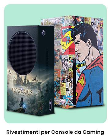Two gaming console covers side by side. Left cover is black with fantasy scene. Right cover features colorful comic-style superhero artwork.