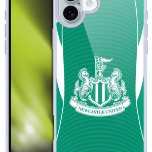 Head Case Designs Officially Licensed Newcastle United Football Club Away 2025/26 Crest Kit Gel Case [Military Grade Protection] Compatible With Apple iPhone 16 Plus
