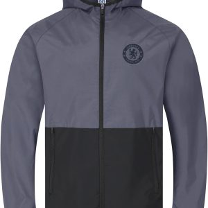 Chelsea Boys Jacket Shower Windbreaker Kids OFFICIAL Football Gift
