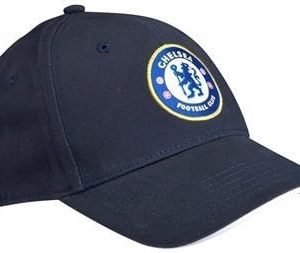 Chelsea FC Football Club Crest Badge Logo Navy Blue Baseball Cap Hat Official