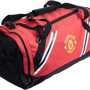 FOCO Officially Licensed Football Manchester United FC Core Stripe Holdall Bag