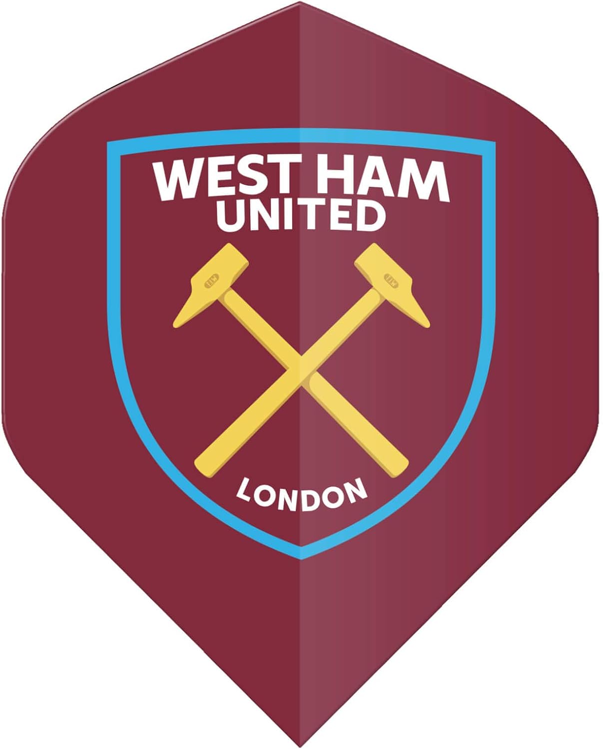FOCO Officially Licensed West Ham Football Club Dart Flights Extra Thick 75 Micron - 3 Sets per pack (9 darts Flights in total) - Professional Darts Accessories - Image 2