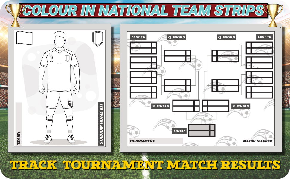 Colour in National Team Strips and track tournament match results