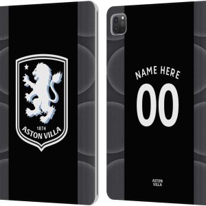 Head Case Designs Officially Licensed Aston Villa Football Club Away 2025/26 Kit Leather Wallet Case Compatible With Apple iPad Pro 11 2020/2021 / 2022