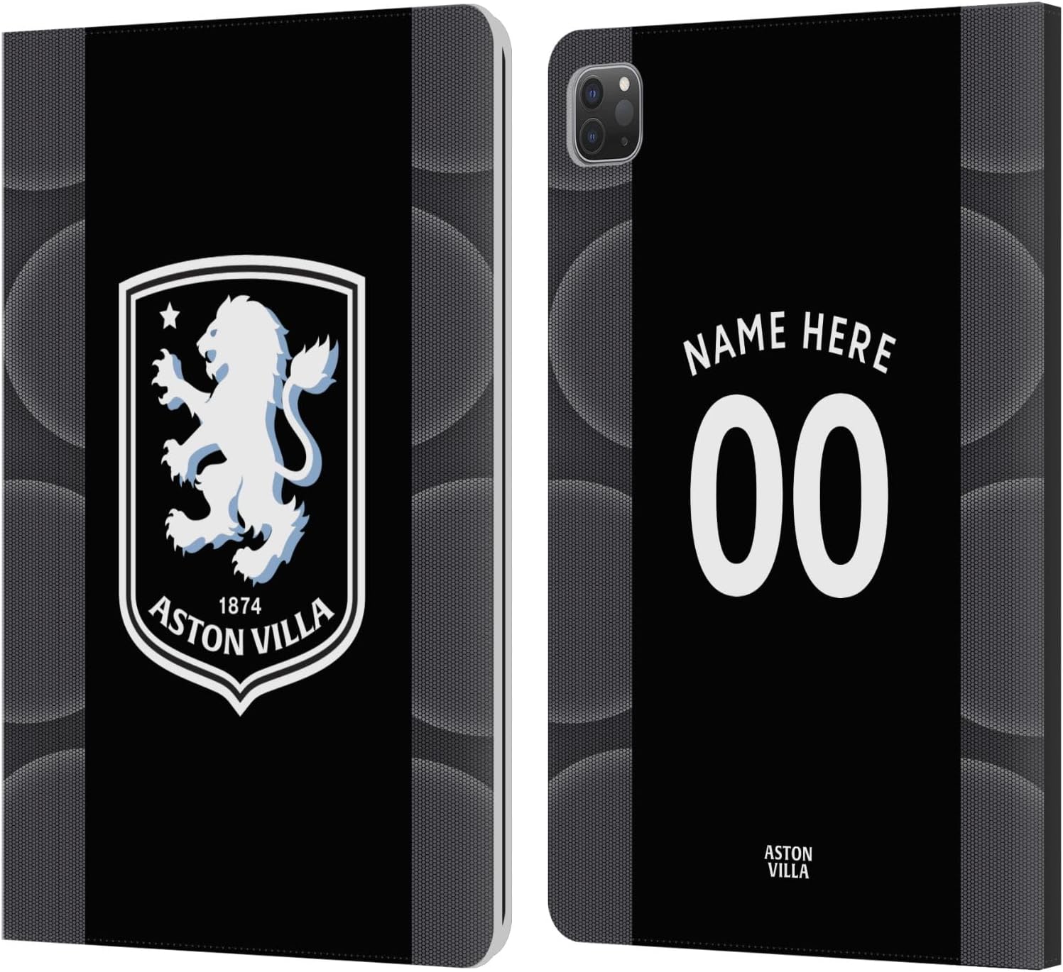 Head Case Designs Officially Licensed Aston Villa Football Club Away 2025/26 Kit Leather Wallet Case Compatible With Apple iPad Pro 11 2020/2021 / 2022