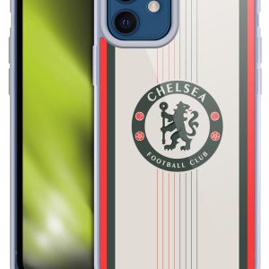 Head Case Designs Officially Licensed Chelsea Football Club Away 2025/26 Kit Gel Case [Military Grade Protection] Compatible With Apple iPhone 12 / iPhone 12 Pro