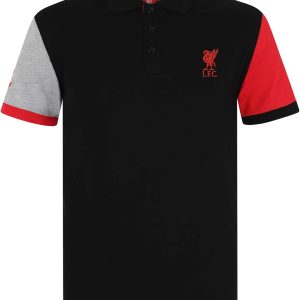 Liverpool FC Mens Polo Shirt Crest Official Football Gift