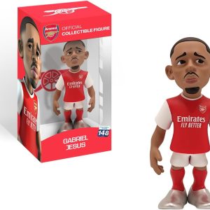 MINIX Bandai Arsenal Gabriel Jesus Model, Collectable Gabriel Jesus Figure In Arsenal Shirt, Bandai Football Toys Range, Collect Your Favourite Football Figures And Teams