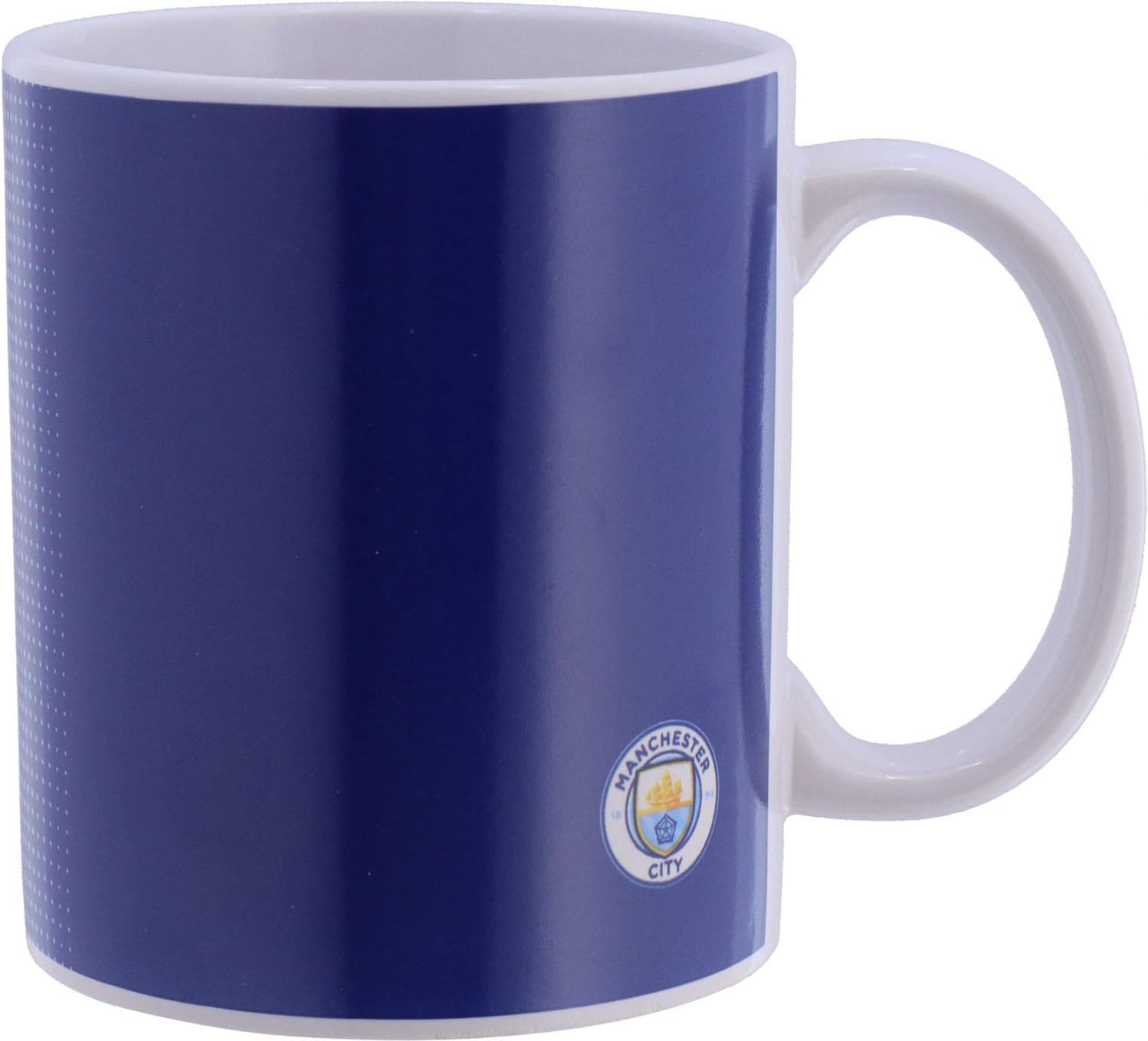 Manchester City F.C. Forever Collectibles (UK) Ltd Man City Halftone 11oz Boxed Mug,Sky Blue - Image 2